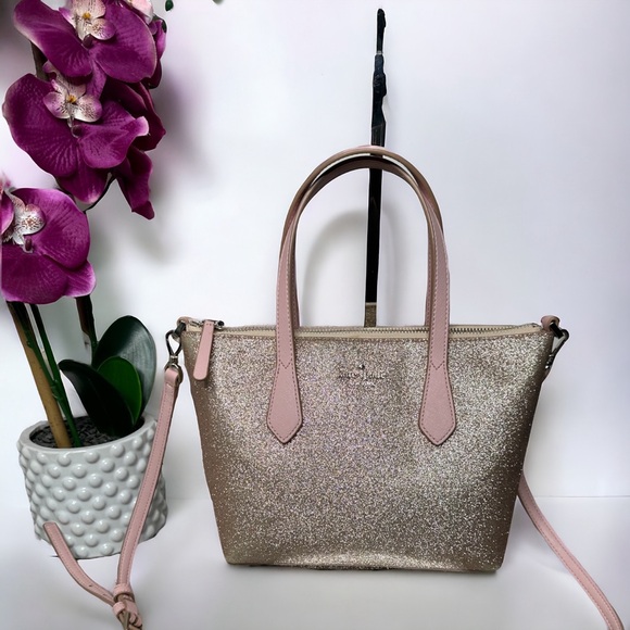 Authentic Kate Spade Joeley Small Satchel Crossbody Rose Gold ECU - Picture 3 of 15